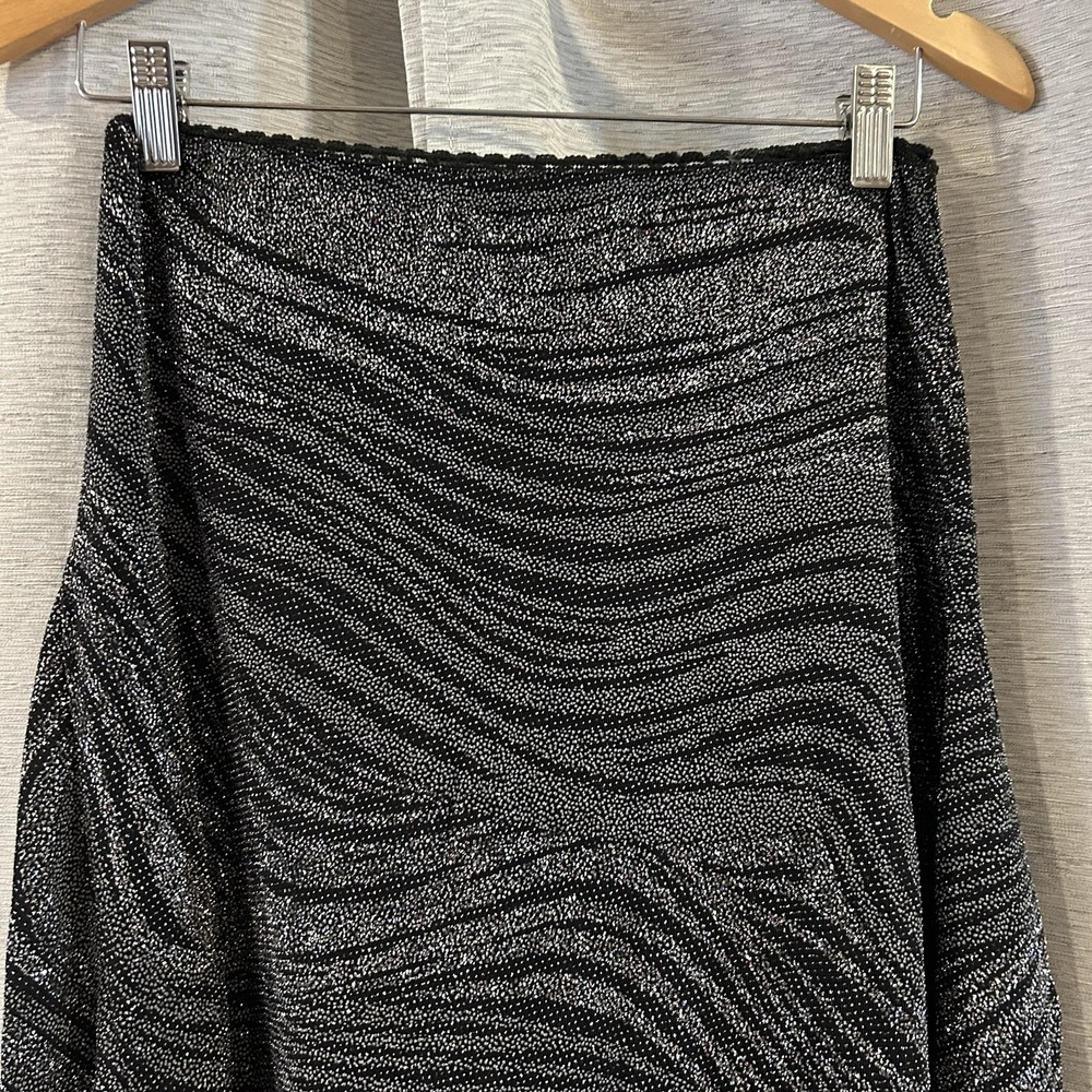 Vintage Lennox Paris Sequin Glitter Asymmetrical Skirt - Picture 2 of 4